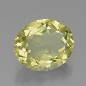 Quartzo amarelo natural 3,53ct, corte oval, VVS