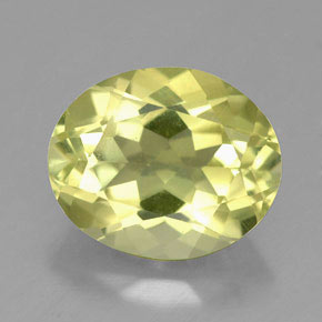 Quartzo amarelo natural 3,40ct, corte oval, VVS