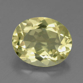 Quartzo amarelo natural 3,19ct, corte oval, VVS