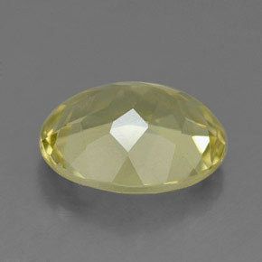 Quartzo amarelo natural 3,19ct, corte oval, VVS