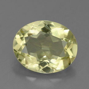 Quartzo amarelo natural 3,07ct, corte oval, VVS