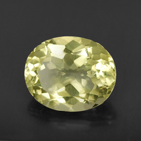 Quartzo amarelo natural 3,35ct, corte oval, VVS-VS