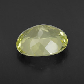 Quartzo amarelo natural 3,35ct, corte oval, VVS-VS