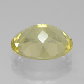 Quartzo amarelo natural 2,92ct, corte oval, VVS