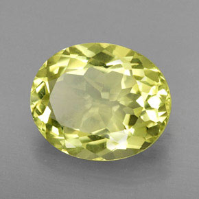 Quartzo Limão Natural 4.35ct, Corte Oval, VVS