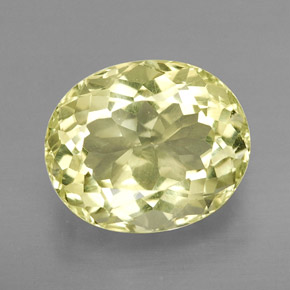 Quartzo amarelo natural 4,87ct, corte oval, VVS