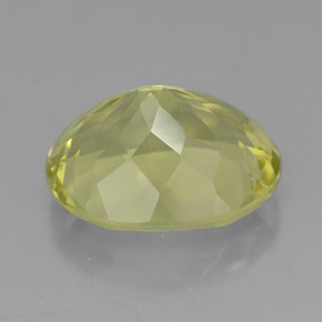 Quartzo amarelo natural 4,65ct, corte oval, VVS