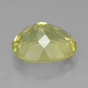Quartzo amarelo natural 4,59ct, corte oval, VVS