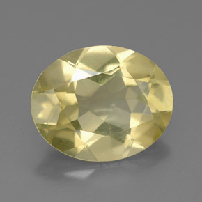 Quartzo amarelo natural 2,83ct, corte oval, VVS-VS