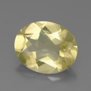 Quartzo amarelo natural 2,83ct, corte oval, VVS-VS