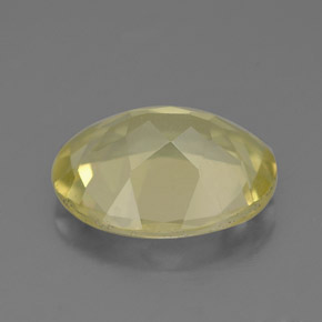 Quartzo amarelo natural 2,83ct, corte oval, VVS-VS