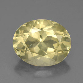 Quartzo amarelo natural 3,31ct, corte oval, VVS-VS