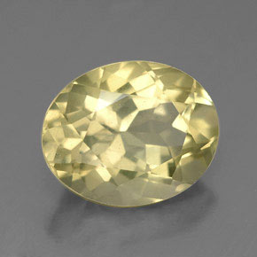 Quartzo amarelo natural 3,31ct, corte oval, VVS-VS