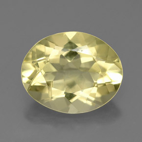 Quartzo amarelo natural 3,26ct, corte oval, VS