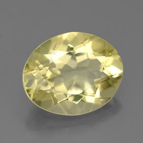 Quartzo amarelo natural 3,26ct, corte oval, VS