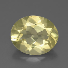 Quartzo amarelo natural 2,94ct, corte oval, VS