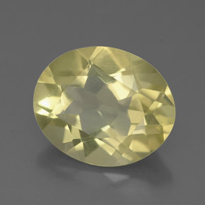 Quartzo amarelo natural 2,94ct, corte oval, VS