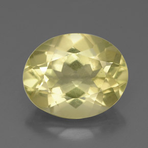 Quartzo amarelo natural 3,13ct, corte oval, VS