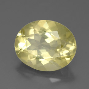 Quartzo amarelo natural 3,13ct, corte oval, VS