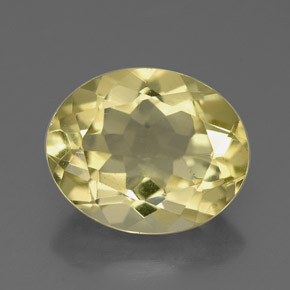 Quartzo amarelo natural 3,10ct, corte oval, VVS-VS
