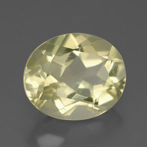 Quartzo amarelo natural 3,26ct, corte oval, VVS-VS