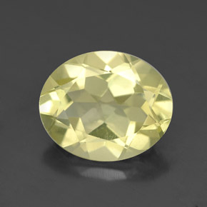 Quartzo amarelo natural 3,07ct, corte oval, VVS