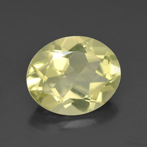 Quartzo amarelo natural 3,07ct, corte oval, VVS