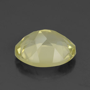 Quartzo amarelo natural 3,07ct, corte oval, VVS