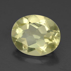 Quartzo amarelo natural 3,26ct, corte oval, VVS-VS