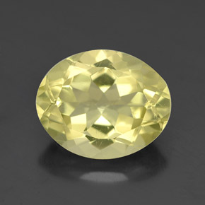 Quartzo amarelo natural 3,20ct, corte oval, VVS-VS