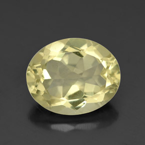 Quartzo amarelo natural 3,16ct, corte oval, VVS-VS
