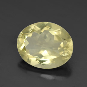 Quartzo amarelo natural 3,16ct, corte oval, VVS-VS