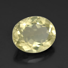 Quartzo amarelo natural 3,45ct, corte oval, VVS-VS
