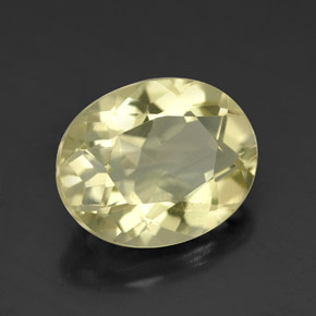 Quartzo amarelo natural 3,38ct, corte oval, VVS-VS