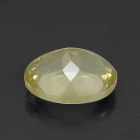 Quartzo amarelo natural 3,38ct, corte oval, VVS-VS
