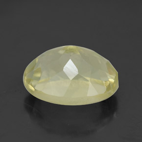 Quartzo amarelo natural 3,95ct, corte oval, VS