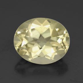 Quartzo amarelo natural 3,67ct, corte oval, VVS-VS