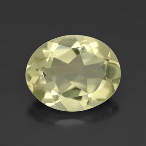 Quartzo amarelo natural 2,89ct, corte oval, VVS-VS