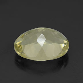 Quartzo amarelo natural 3,41ct, corte oval, VVS