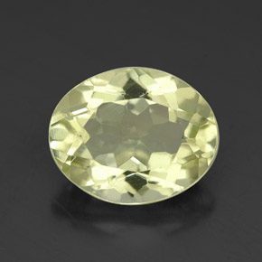 Quartzo amarelo natural 3,35ct, corte oval, VVS-VS
