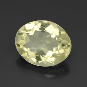 Quartzo amarelo natural 3,35ct, corte oval, VVS-VS