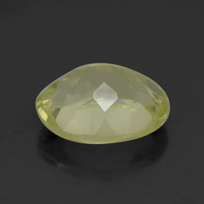 Quartzo amarelo natural 3,35ct, corte oval, VVS-VS