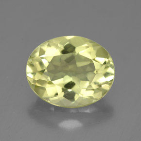 Quartzo amarelo natural 3,73ct, corte oval, VVS-VS