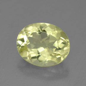 Quartzo amarelo natural 3,74ct, corte oval, VVS