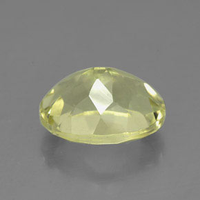 Quartzo amarelo natural 3,74ct, corte oval, VVS