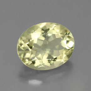 Quartzo amarelo natural 3,85ct, corte oval, VVS