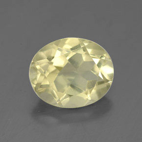 Quartzo amarelo natural 3,34ct, corte oval, VVS