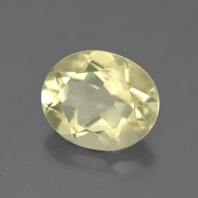 Quartzo amarelo natural 3,34ct, corte oval, VVS