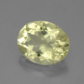 Quartzo amarelo natural 3,91ct, corte oval, VVS