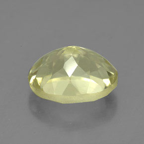 Quartzo amarelo natural 3,91ct, corte oval, VVS